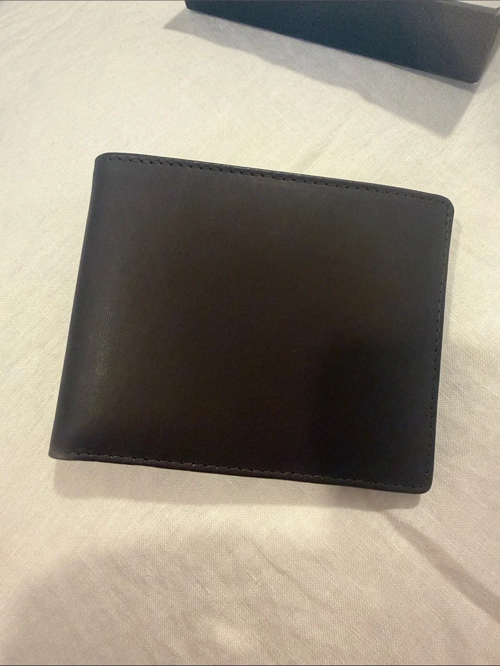 Brooks Brothers Dark Brown Leather Wallet with Gift Box